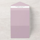 生命写真のスタイリッシュお祝いエレガント オールインワン招待状 (外側)