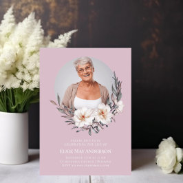 生命写真のスタイリッシュお祝いエレガント 招待状