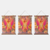 生命力の燃え殻:生命の火を解き放つ 吊り下げ型タペストリー (トリプル)