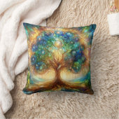 生命可逆性デザインの発光木 クッション (ブランケット)