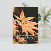 生命告別式のカエデの木2のお祝い 招待状 (スタンド正面)