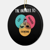 生命宇宙への答えイルカ セラミックオーナメント (左)