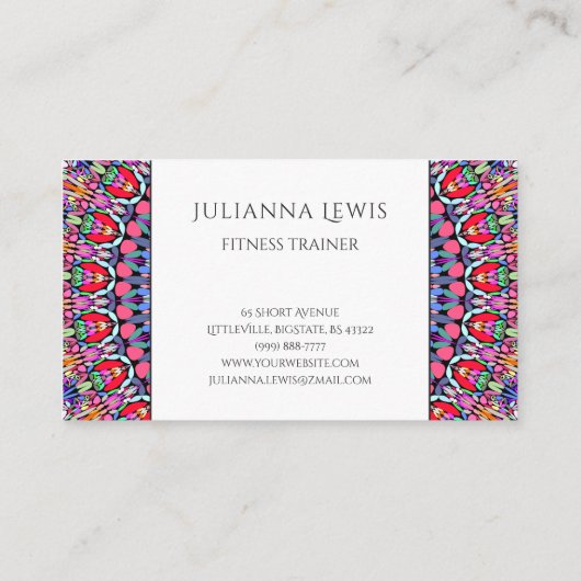 生命庭の曼荼羅 名刺 (裏面)