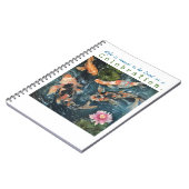 生命引用文のコイの芸術のノートを祝って下さい ノートブック (左側)