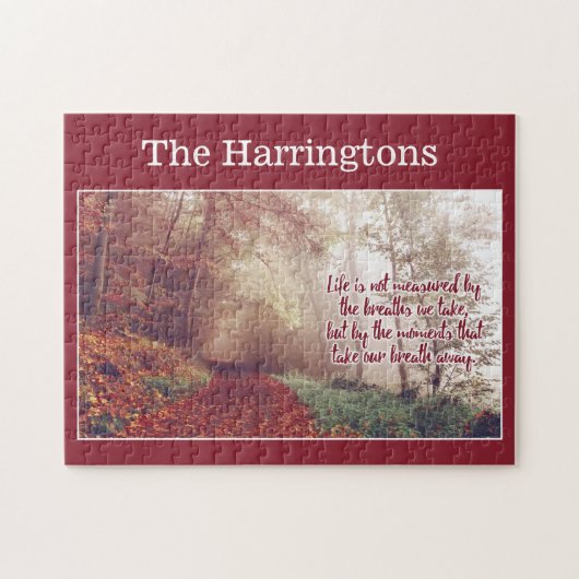 生命引用文の名前をカスタムするのパズル ジグソーパズル (横)