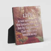 生命引用文斑 フォトプラーク (正面)