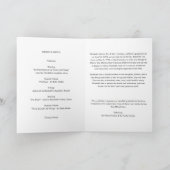 生命抽象芸術の絵画葬儀お祝い プログラム (内部)