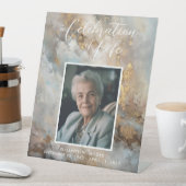 生命抽象芸術の絵画葬儀お祝い 台座サイン (インサイチュ)