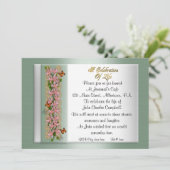 生命招待状お祝い 招待状 (スタンド正面)