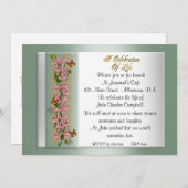 生命招待状お祝い 招待状 (正面/裏面)