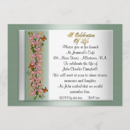 生命招待状お祝い 招待状