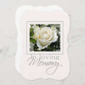 生命招待状の愛情のある記憶かお祝い 招待状 (正面/裏面)