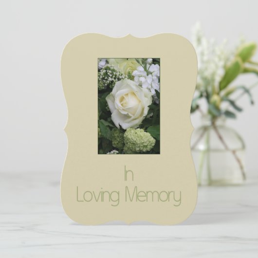 生命招待状の愛情のある記憶かお祝い 案内状 (スタンド正面)