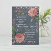 生命招待状ヴィンテージお祝い 招待状 (スタンド正面)