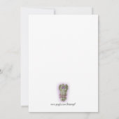 生命招待状ヴィンテージお祝い 招待状 (裏面)