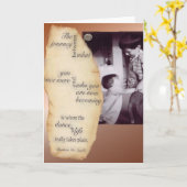 生命挨拶状のダンス カード (黄色い花)