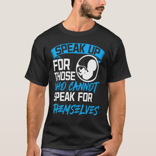 生命擁護・反堕胎2 Tシャツ (正面)