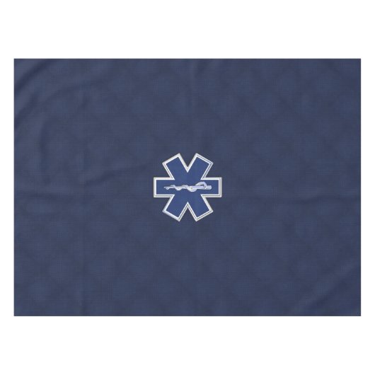 生命救急医療隊員カーボン繊維のスタイルの星 テーブルクロス (正面(横))