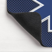 生命救急医療隊員カーボン繊維のスタイルの星 マウスパッド (コーナー)