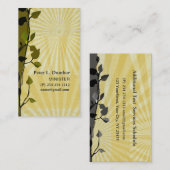 生命教会十字の信頼の金ゴールドの日曜日新しい光線 名刺 (正面/裏面)