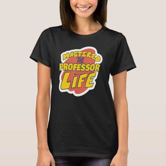 生命教授のことわざを習得おもしろいする Tシャツ (正面)