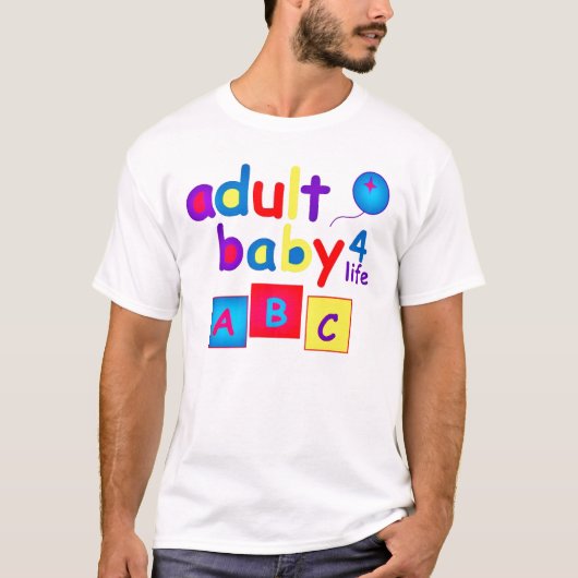 生命明るいデザインのためのAB/Adultのベビー Tシャツ (正面)