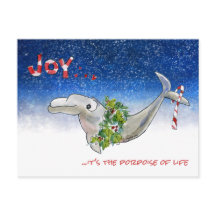 生命星の喜びのクリスマスのイルカのネズミイルカ