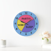 生命時計のパイ・チャート ラージ壁時計 (ホーム)