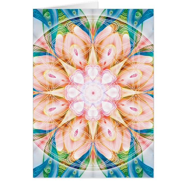 生命曼荼羅11のカードの花 (正面)