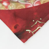 生命曼荼羅2のフリースブランケットの花 フリースブランケット (角)