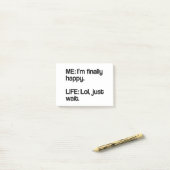 生命最低 ポストイット (デスク上)