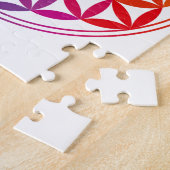 生命格子のチャクラの花 ジグソーパズル (側面)