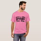 生命模索をあなたの妻救って下さい Tシャツ (正面フル)