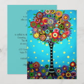 生命樹バー/バルミツワー 招待状 (正面/裏面)