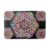生命水彩画の芸術の花 バスマット (正面)