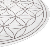 生命水晶格子(V煙)の花 カッティングボード (角)