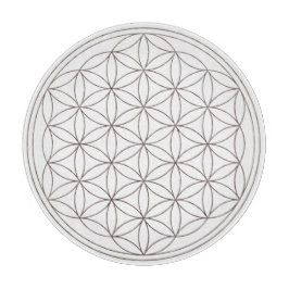 生命水晶格子(V煙)の花 カッティングボード