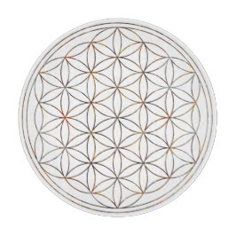 生命水晶格子(V要素)の花 カッティングボード