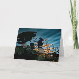 生命港のジェファーソンの液体の波止場の空白のなカード カード