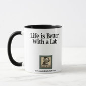 "生命王冠が付いている実験室"の女王の実験室とよりよいです マグカップ (左)