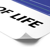 生命生物学の進化のタイムラインに沿って歩く ポスター (角)