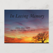 生命発表のお祝い 案内ポストカード (正面)