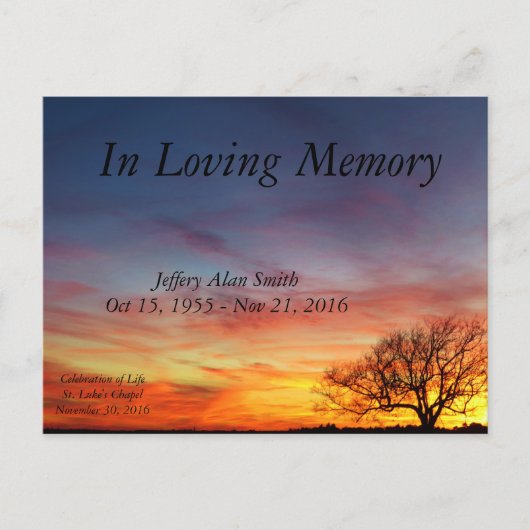 生命発表のお祝い 案内ポストカード (正面)