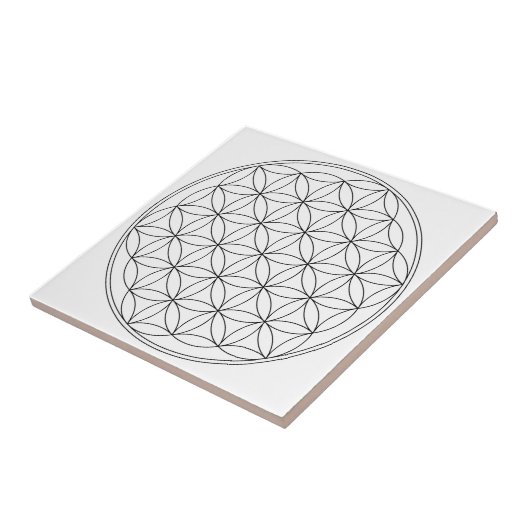 生命白の花 タイル (側面)