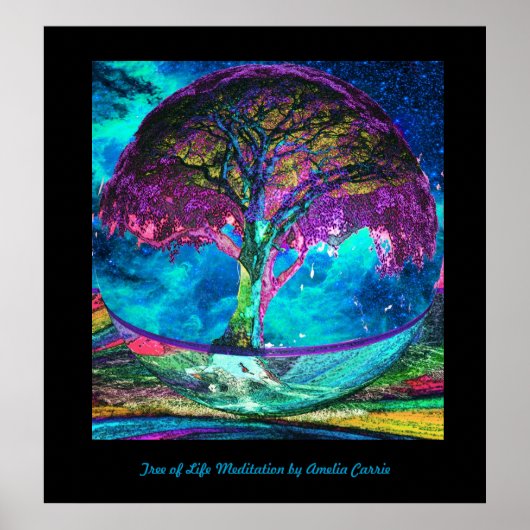 生命瞑想ツリー ポスター (正面)