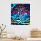 生命瞑想ツリー ポスター (キッチン)