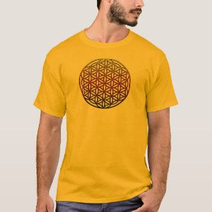 生命神聖な幾何学の記号- 1の花 Tシャツ