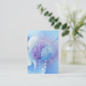 生命神聖な幾何学の霊気のヨガの*~*の花 名刺 (スタンド正面)