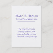 生命神聖な幾何学の霊気のヨガの*~*の花 名刺 (裏面)