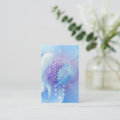 生命神聖な幾何学の霊気のヨガの*~*の花 名刺 (スタンド正面)